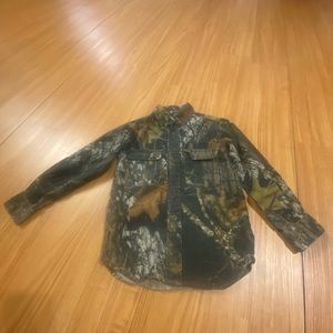 Child’s camouflage button down